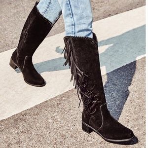 Remy Fringe Western Boots JUSTFAB
